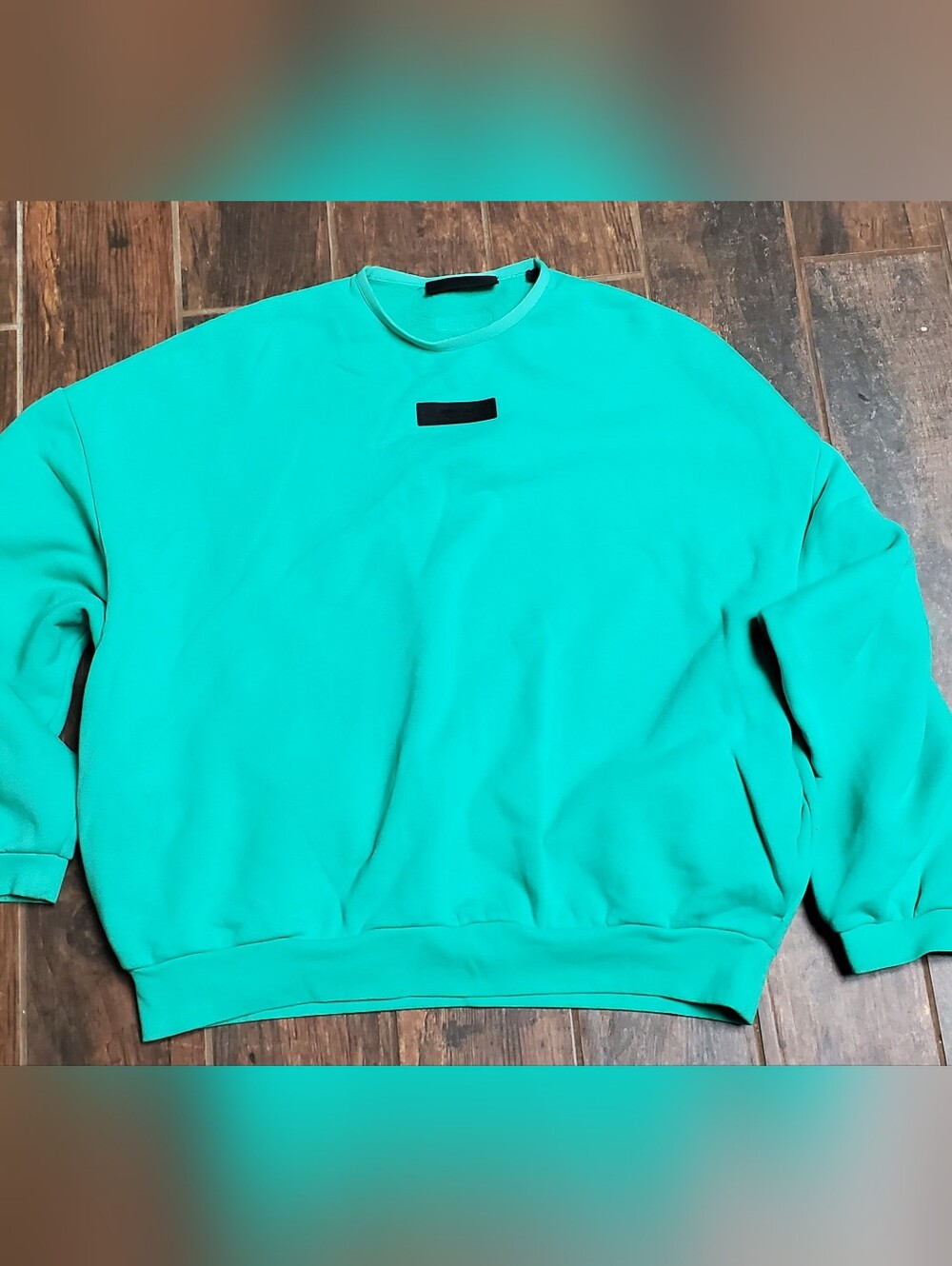 Fear of Gods Essentials Men's Sweatshirt Turquoise Size L